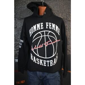 Homme Femme Basketball Hoodie XS Black World Famous Graphic 2020 Streetwear